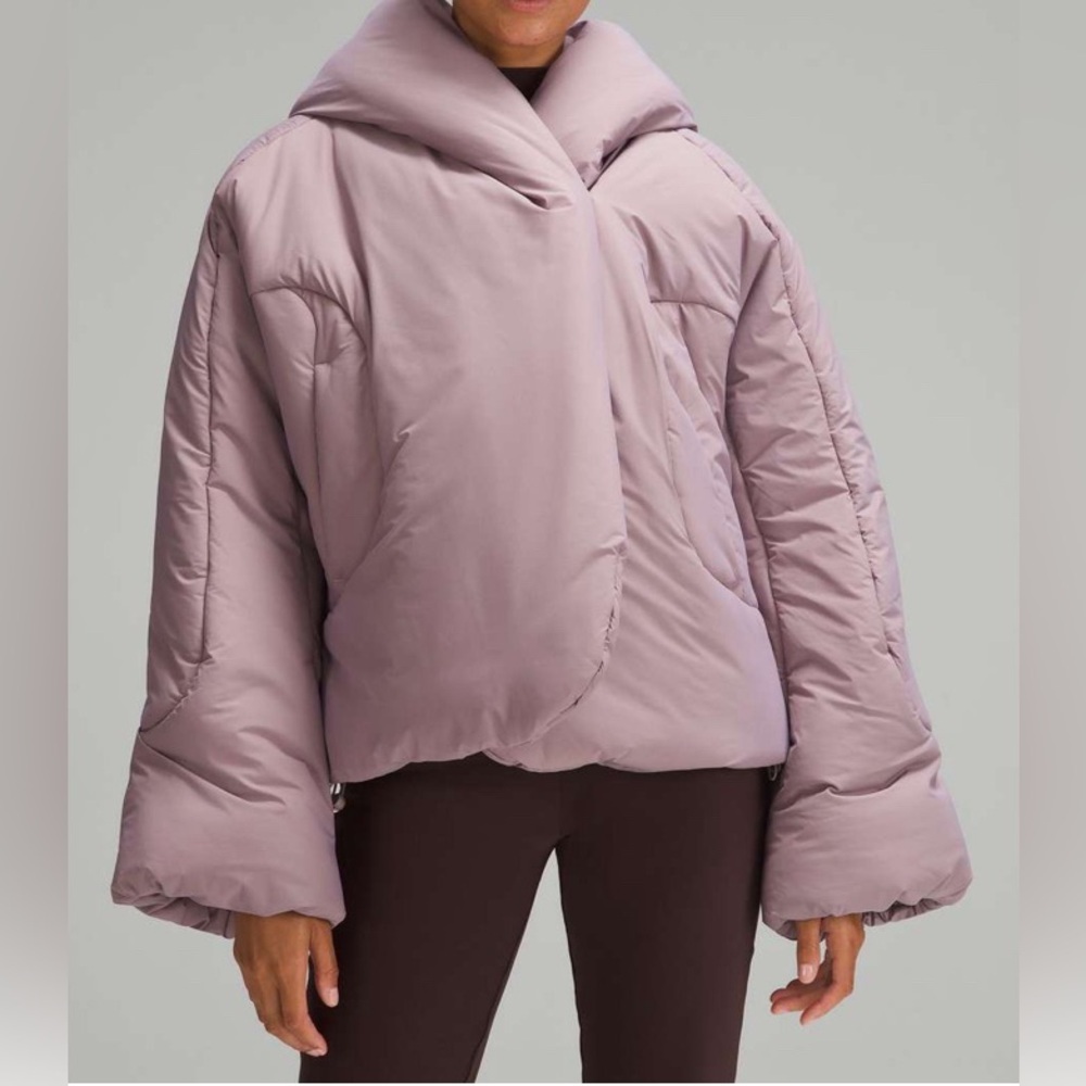 NWOT Lululemon Hooded Insulated Wrap Heathered Light Orbit